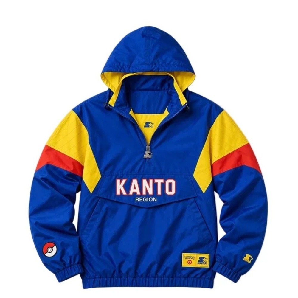 Pokémon Starter Kanto Region Pullover Jacket Adult S Small NWT Target Exclusive